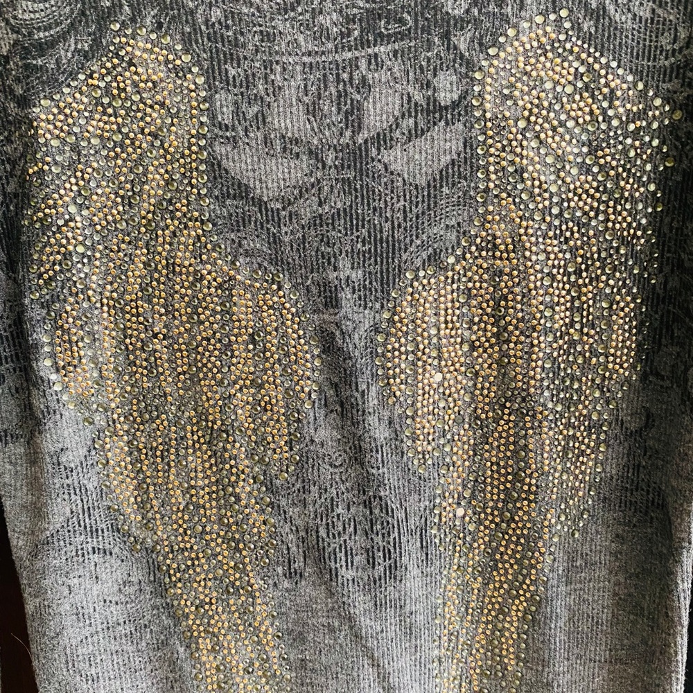 Miss Me Embellished Long Sleeve Top